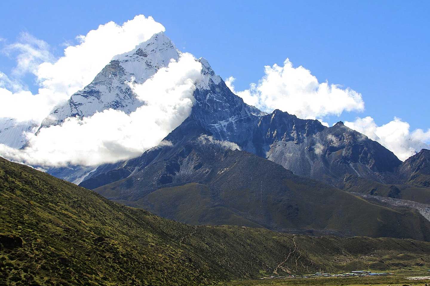 View of Ama Dablam Mountain