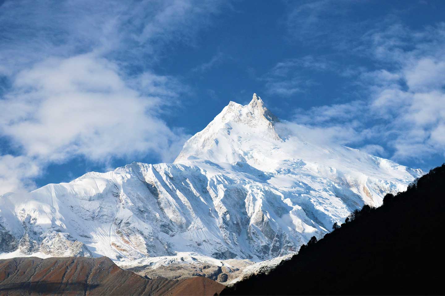 View of Mount Manaslu