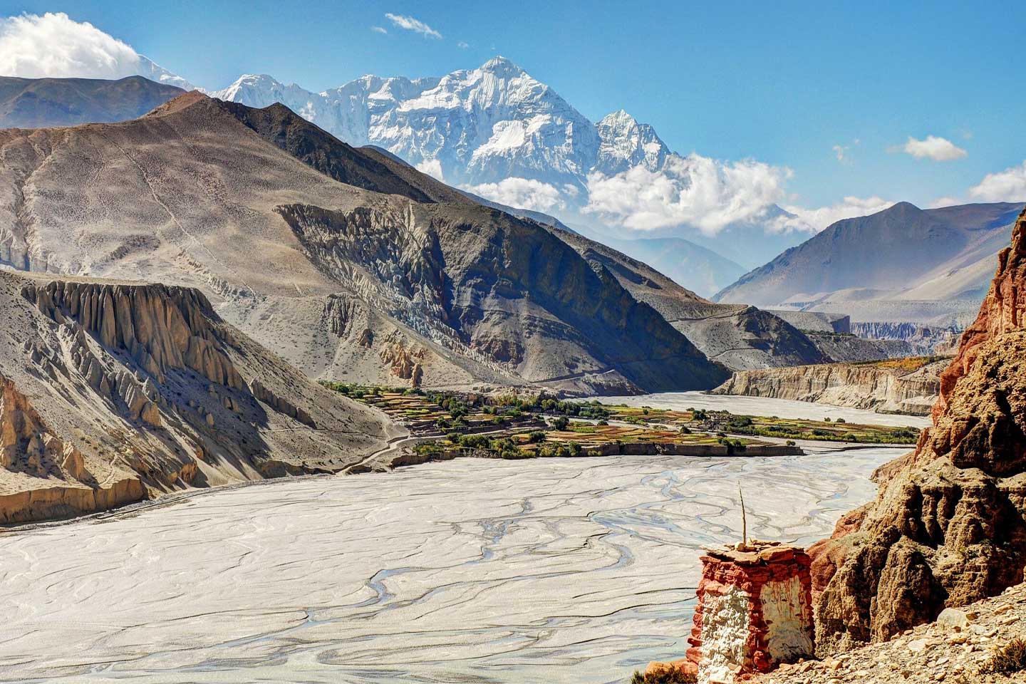 Chusang Village in Mustang, Nepal