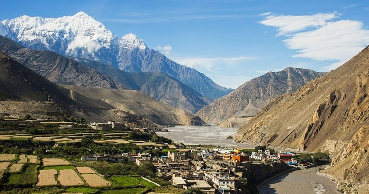 Stunning View of Mustang Region in Nepal