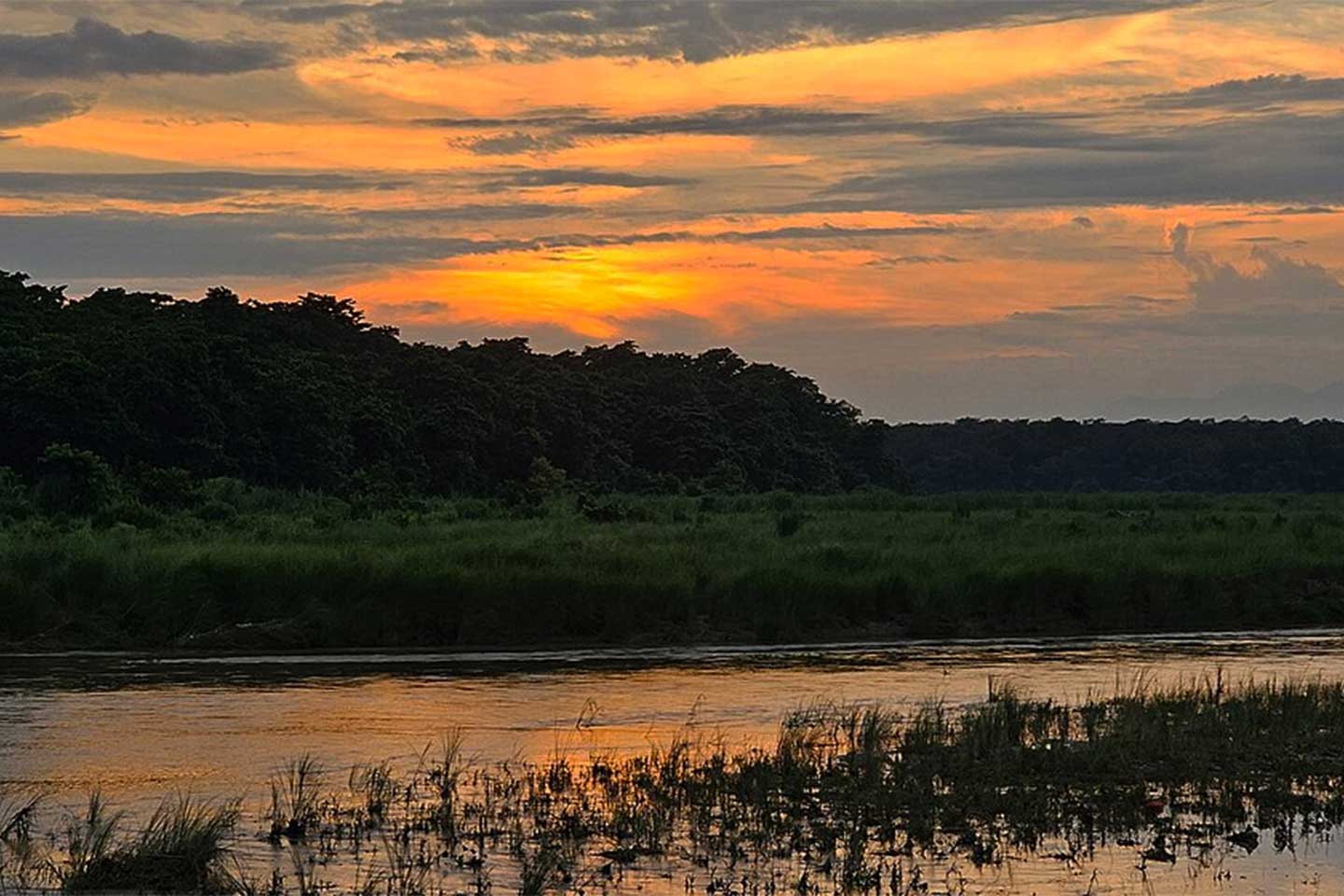 Beautiful Sunset View from Rapti River