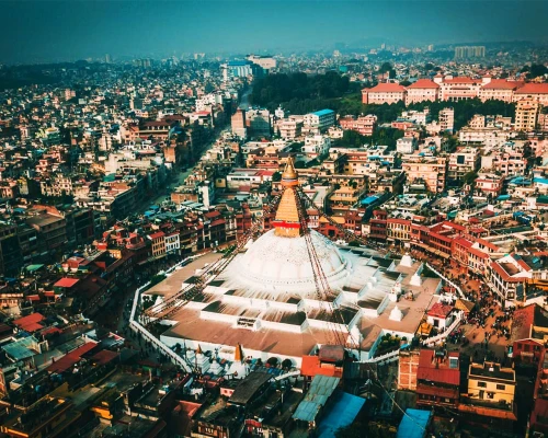 Aerial View Of Kathmandu Valley 