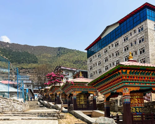 Beautiful Praying Wheels At Namche