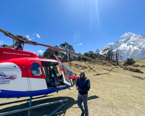 Beautiful View At Everest By Helicopter
