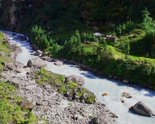 Beautiful View During Journey To Thamdanda