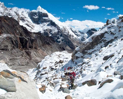 Cho La Pass Crossing During Everest Three Passes Trek