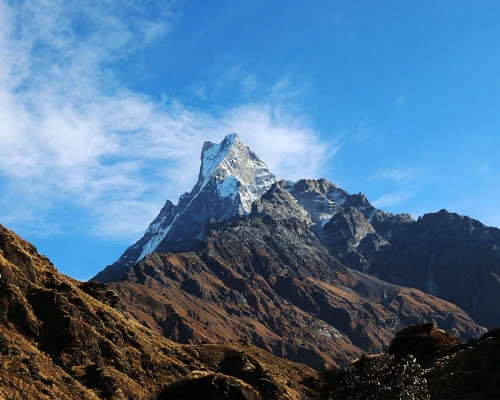 Fishtail Mountain From High Camp 