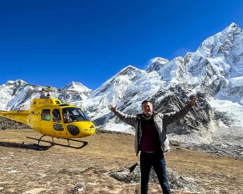 Landing At Kala Patthar, Everest Base Camp