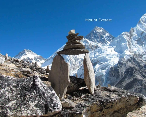 Mount Everest During Everest Base Camp Trek With Helicopter Return