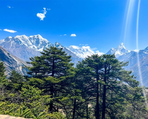 Mountain View During Ebc Journey