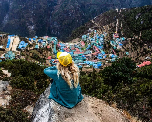 Namche Bazaar Of Everest Base Camp Trail