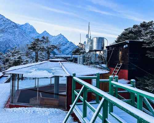 Snow At Hev Hotel, Everest Photo 