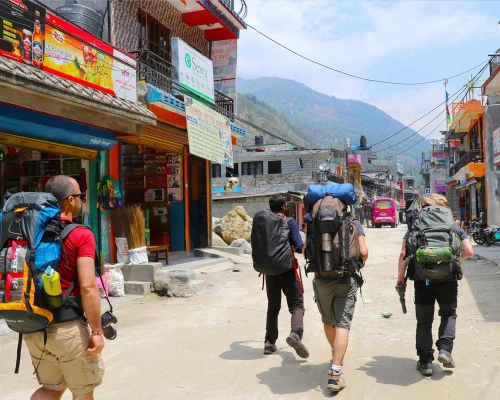Starting Point Of Ghorepani Poon Hill Trek 