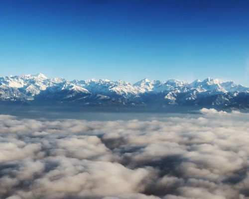 Stunning Himalayan View From Helicopter 